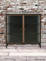 Buffet métal et verre Argo déco brocante Athezza