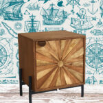 Chevet Surate bois et métal déco ethnique chic Athezza