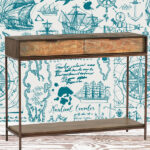 Console Agra deux tiroirs en bois déco atelier Athezza