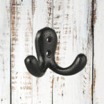 Patère double noire déco brocante IB Laursen