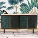 Enfilade Holanda manguier et métal Art déco Athezza