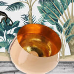 Lampe de sol Sum Beige métal patine laiton GM Athezza