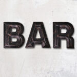 Mot Bar métal patiné déco bistrot Antic Line