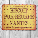 Plaque métal Biscuit déco brocante Antic Line