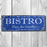 Plaque métal Bistro des assoiffés Antic Line