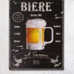 Plaque métal Bière déco bistrot Antic Line