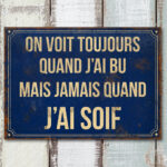 Plaque décorative On voit toujours déco brocante Antic Line