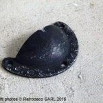 Poignée Coquille patine noire antique déco atelier Ib Laursen