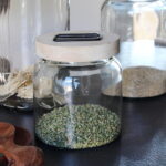 Pot Bali et couvercle bois naturel PM déco naturelle Athezza