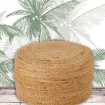 Pouf en jute naturelle déco ethnique chic Athezza