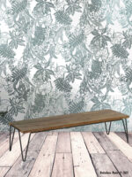 Table basse rectangulaire Simon orme et métal Athezza