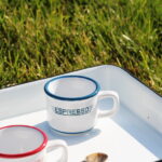 Tasse Expresso blanche et bleue déco bistrot Antic Line