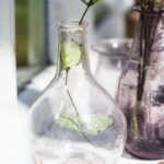 Vase en verre soufflé transparent modèle Unique