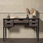 Bureau métal 5 tiroirs Ormesson déco brocante Chehoma