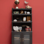 Etagère Auriac portes vitrées Chehoma