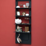 Etagère noire fixation murale Porta Chehoma