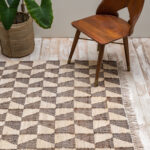 Tapis coton et jute Triangles Chehoma 120x180