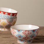 Bol Bohemian GM bleu et rouge Chehoma