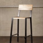 Chaise de bar Igor manguier et métal Chehoma