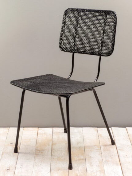 Chaise rotin noir Doto Chehoma