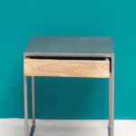 Chevet métal tiroir bois Chehoma