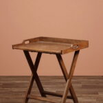 Guéridon plateau manguier déco brocante Chehoma