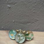 Set 3 boutons de porte floral déco naturelle Chehoma