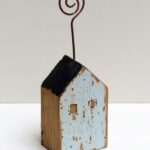 Porte-photo maison bleu gris déco bord de mer Chehoma