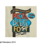 Serviettes en papier Pizza Bière Foot Natives