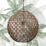 Suspension métal tressé Cartésia Chehoma