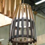 Suspension Barrique bois gris Chehoma