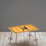 Petite table Hors Pistes en métal déco montagne Chehoma