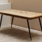 Table Priam en manguier et métal Chehoma