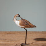 Petit oiseau bois sur pieds métal Chehoma