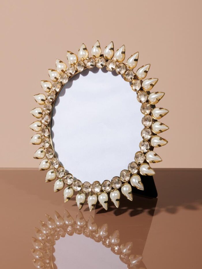 Porte photo rond avec pampilles Chehoma – Image 2