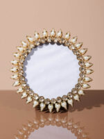 Porte photo rond avec pampilles Chehoma