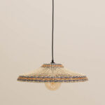 Suspension Samoa bord bleu jaune Chehoma