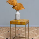 Table d'appoint jaune Coimbra Chehoma