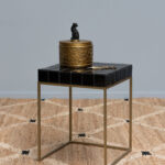 Table d'appoint noire Evora Chehoma