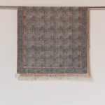 Tapis bleu vintage Chehoma